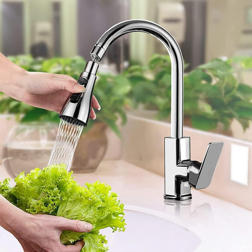 Flexible Tap Extender for Kitchen Sink – 360° Rotating Faucet Attachment, Splash-Proof, Water-Saving, Easy Installation, Universal Fit Nozzle for Washings, Made up of Brass
