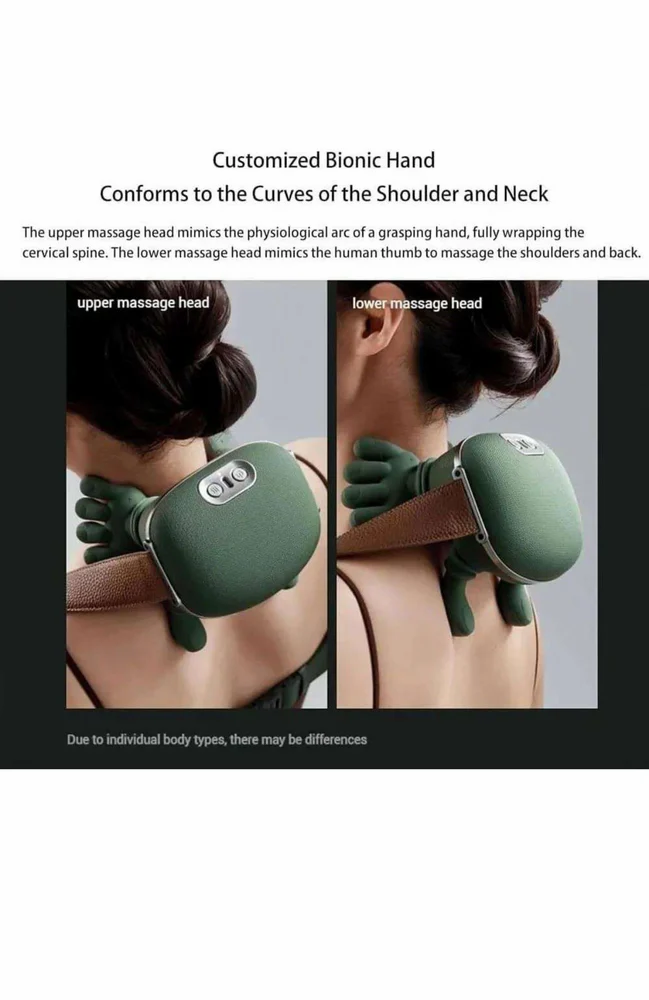 Shoulder And Neck Massager, Rechargeable, Manual Roller