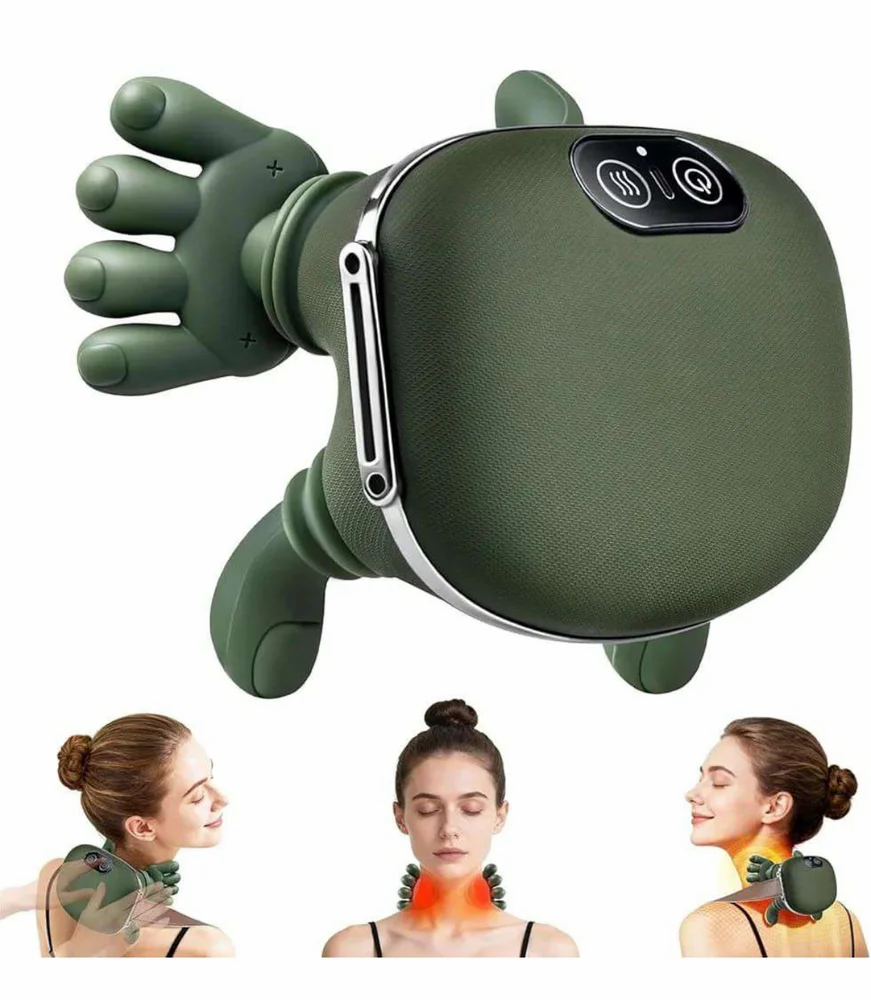 Shoulder And Neck Massager, Rechargeable, Manual Roller