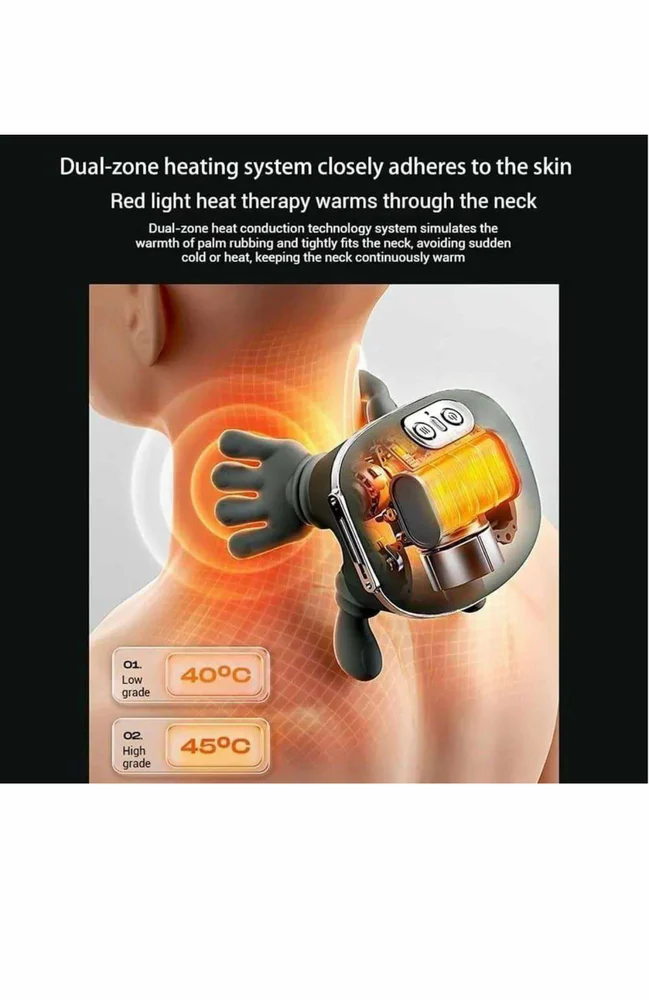 Shoulder And Neck Massager, Rechargeable, Manual Roller